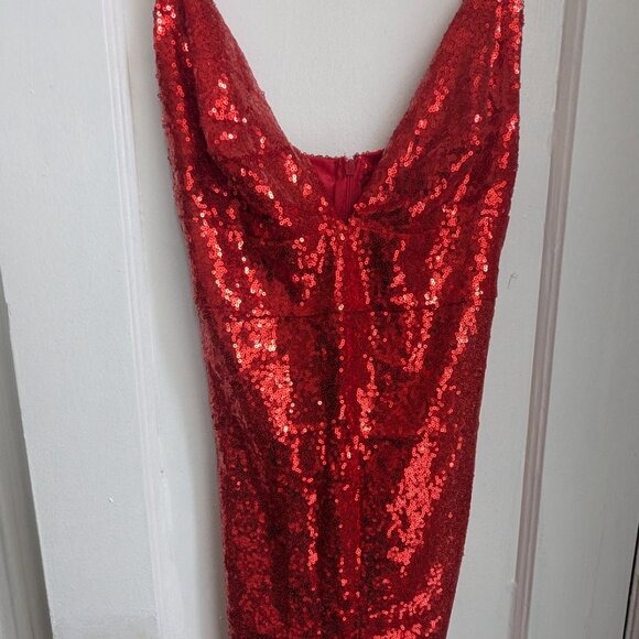 Red Sequin Dress - Picture 8 of 12